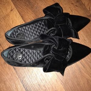 Tory Burch classic suede clara flat.